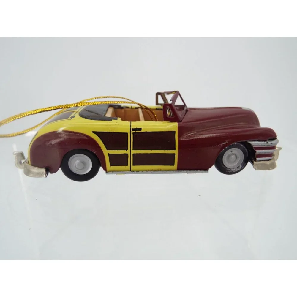 Restoration Hardware Classic Tin Toys 1947 Woody Car Ornament with Box